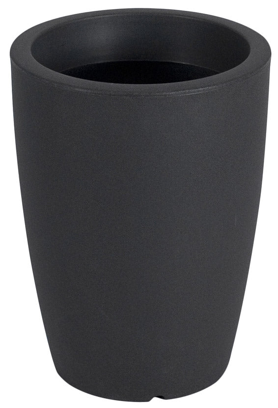 online Vase Ø40x30cm en Polyéthylène Vanossi Hydra Rond Anthracite Noir