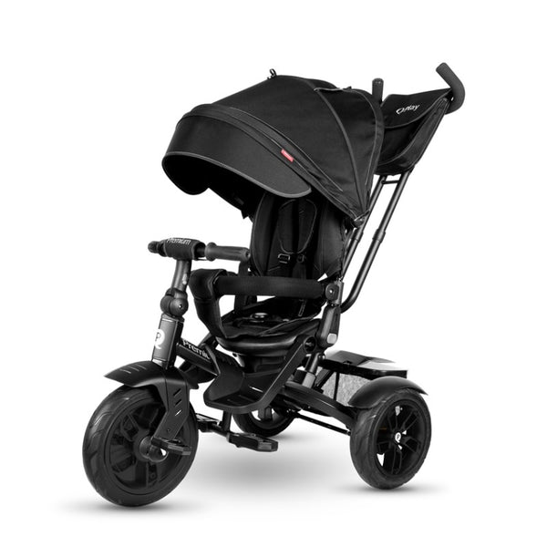 Triciclo Passeggino per Bambini 6 in 1 con Seggiolino Reversibile Qplay Premium Nero prezzo