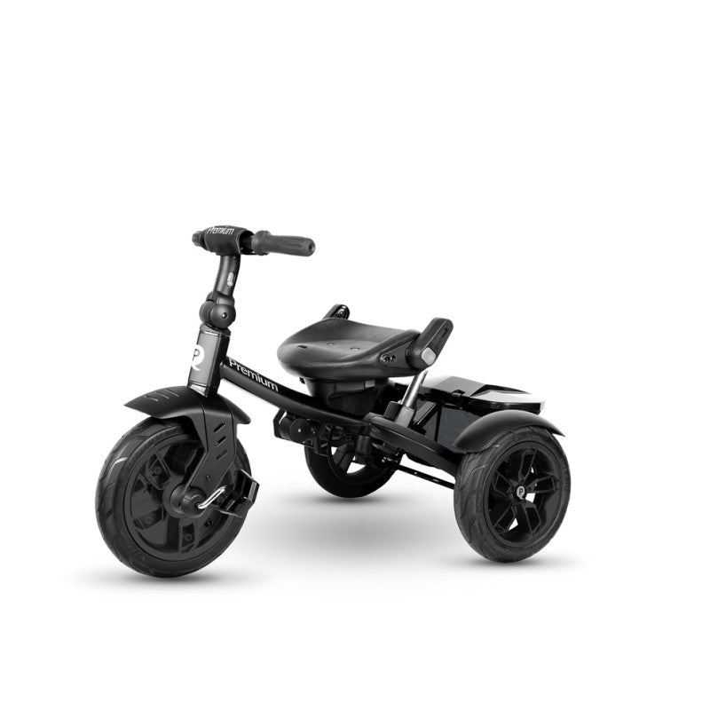 Triciclo Passeggino per Bambini 6 in 1 con Seggiolino Reversibile Qplay Premium Nero-7