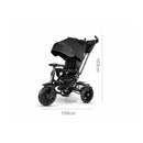 Triciclo Passeggino per Bambini 6 in 1 con Seggiolino Reversibile Qplay Premium Nero-8