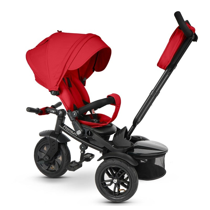 Triciclo Passeggino per Bambini 6 in 1 con Seggiolino Reversibile Qplay Premium Rosso-2