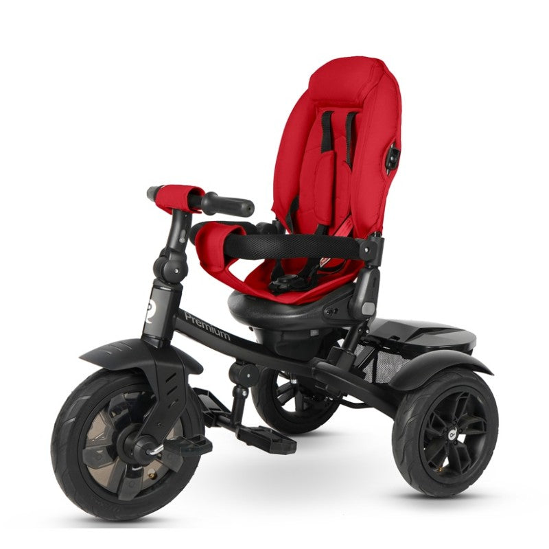 Triciclo Passeggino per Bambini 6 in 1 con Seggiolino Reversibile Qplay Premium Rosso-7