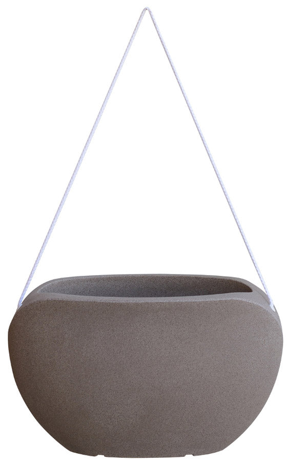 Vase Ovale en Polyéthylène Vanossi Clio Bag Corda Pietra Serena Différentes Tailles acquista