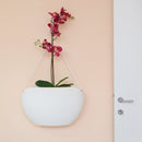 Vaso Ovale 50x20x30,5cm in Polietilene Vanossi Clio Bag Corda Bianco-2