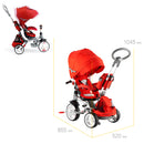 Triciclo Passeggino Seggiolino Reversibile 6in1 Happy Kids Avorio-9