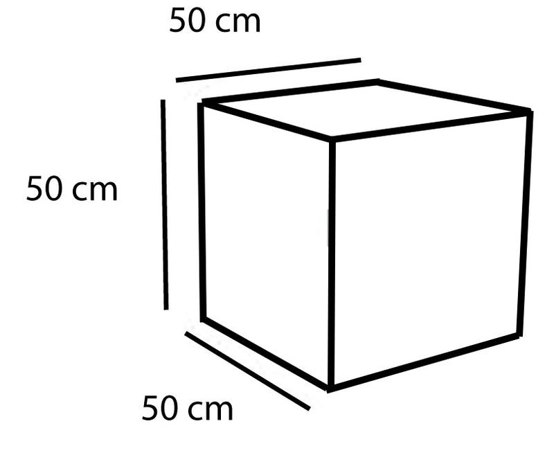 Tavolino Luminoso Solare da Giardino Autoricaricabile 50x50x50 cm in Polietilene Sined Cuby Bianco-5
