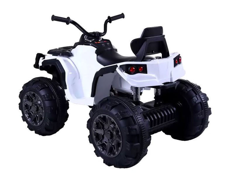 Quad Elettrico per Bambini 12V Happy Kids Superquad Bianco-4