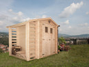 Casette Box da Giardino Porta Utensili 200x200 cm in Legno con Legnaia Ava-1
