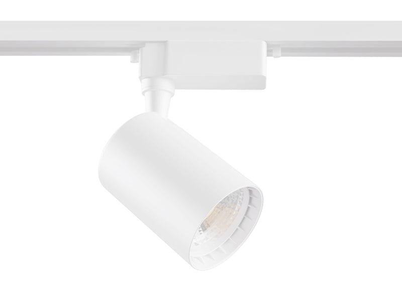 Faretto a LED per Sistema Illuminazione Binario 12W 3000K in Alluminio Vuoro  Bianco-3