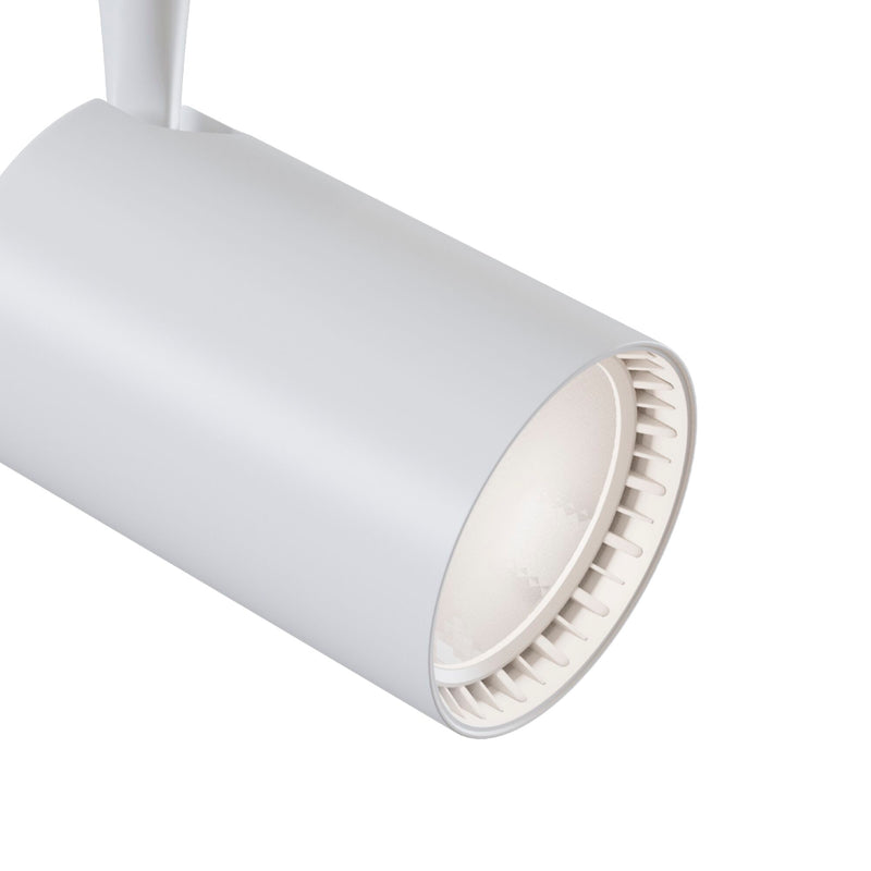 Faretto a LED per Sistema Illuminazione Binario 17W 4000K in Alluminio Vuoro  Bianco-3
