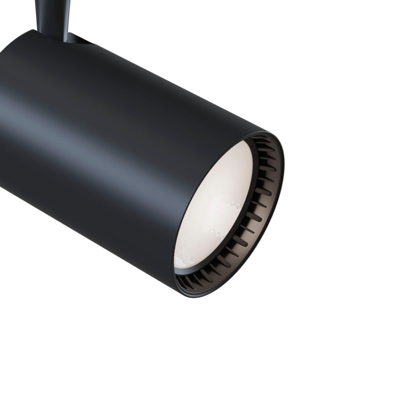 Faretto a LED per Sistema Illuminazione Binario 30W 4000K in Alluminio Vuoro  Nero-5