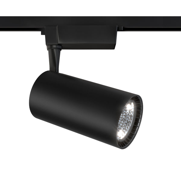 Spot LED pour système d'éclairage sur rail 40W 3000K en aluminium creux noir acquista