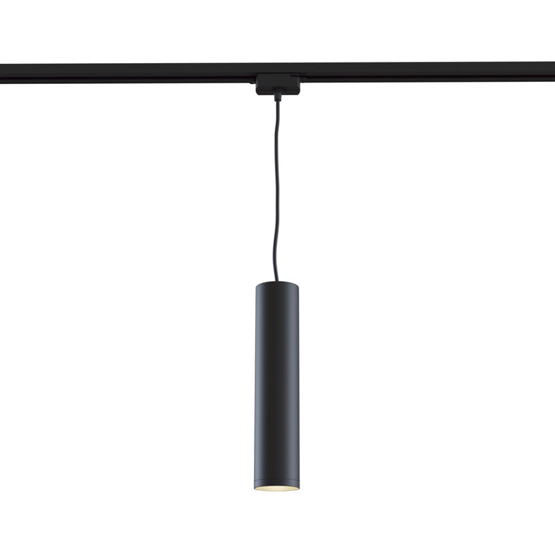 Faretto a Sospensione per Sistema Illuminazione Binario 50W GU10 in Alluminio  Nero-1