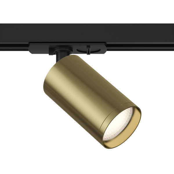 Spot pour système d'éclairage sur rail 50W GU10 en aluminium noir et laiton acquista
