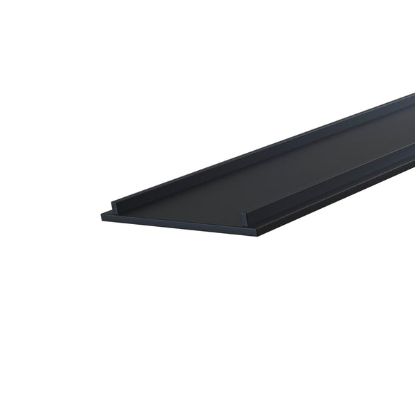 Capuchon décoratif 100x3,8 cm pour système d'éclairage sur rail noir sconto