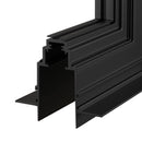 Connettore ad Angolo Esterno per Sistema Illuminazione a Binario  Nero-2