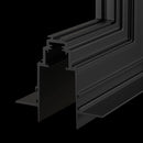 Connettore ad Angolo Esterno per Sistema Illuminazione a Binario  Nero-3