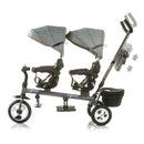 Passeggino Triciclo Gemellare Chipolino Apollo Blu-5