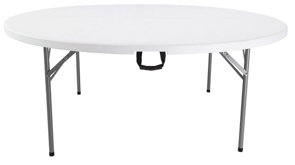 Table Restauration Ronde Pliante Ø180 cm Blanc prezzo