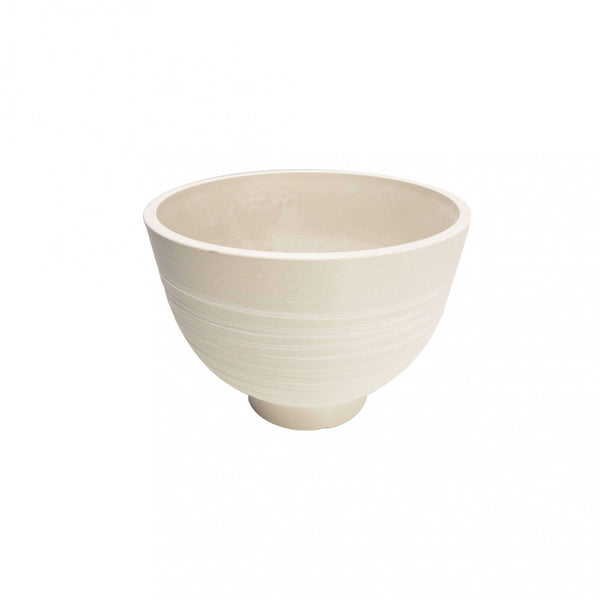 Petit Vase Narcisse Ø25x18,5 cm en Fibre synthétique Blanc prezzo