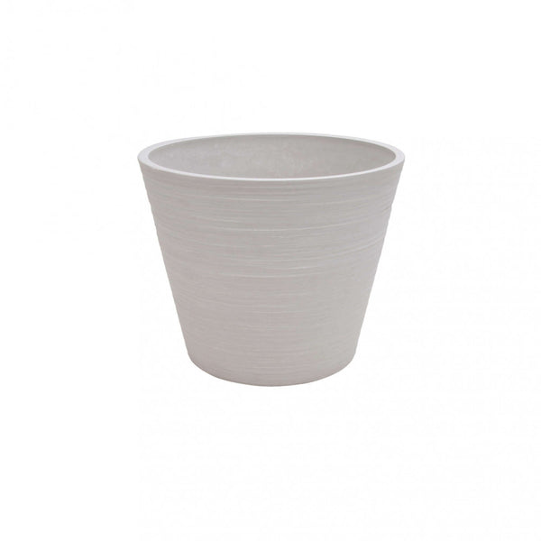 online Petit Vase Camélia Ø31x25,4 cm en Fibre Synthétique Blanche