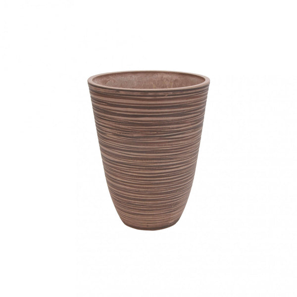 Petit Vase Anémone Ø25,5x32,5 cm en fibre synthétique Gris Tourterelle prezzo
