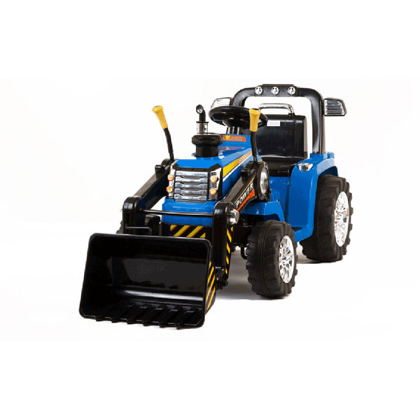 Grattoir Tracteur Electrique avec Pelle Digger 12V pour Enfants Bleu prezzo