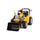 Tracteur Electrique pour Enfants Bulldozer avec Pelle Digger 12V Jaune