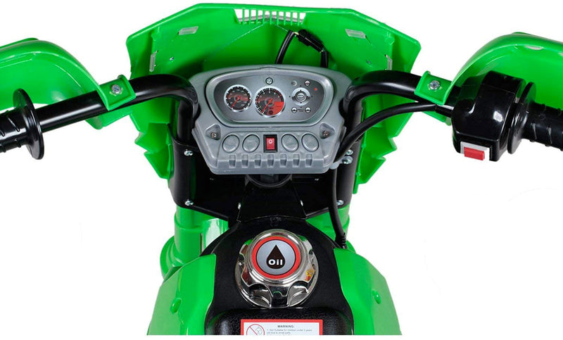 Moto Elettrica per Bambini 6V Super Cross Happy Kids Verde-2