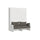 Lit double escamotable gain de place avec canapé Kentaro H210 cm blanc