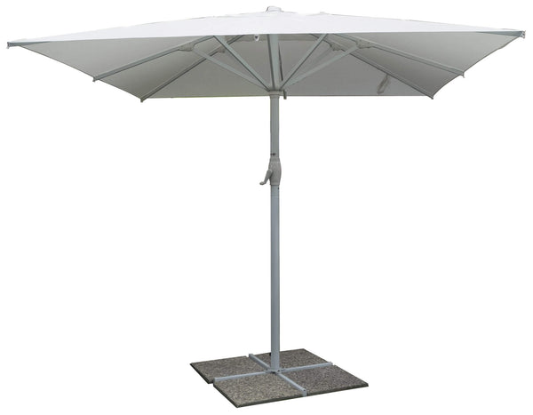 Vespro Parapluie de jardin en aluminium blanc Différentes tailles prezzo