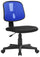 Chaise de bureau opérative en tissu Tosini Seattle bleu et noir