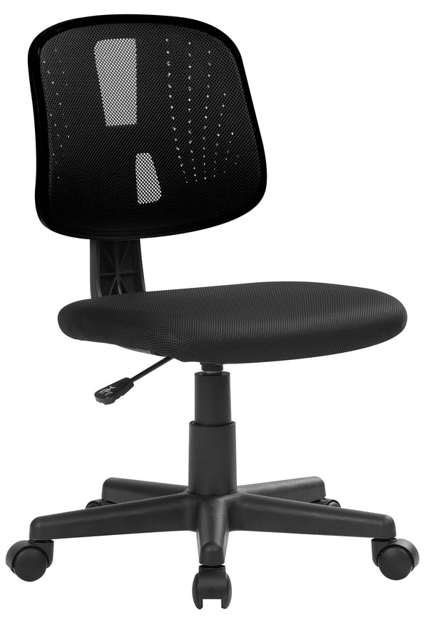 online Chaise de bureau en tissu noir Tosini Seattle