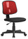 Chaise de bureau opérative en tissu Tosini Seattle rouge et noir