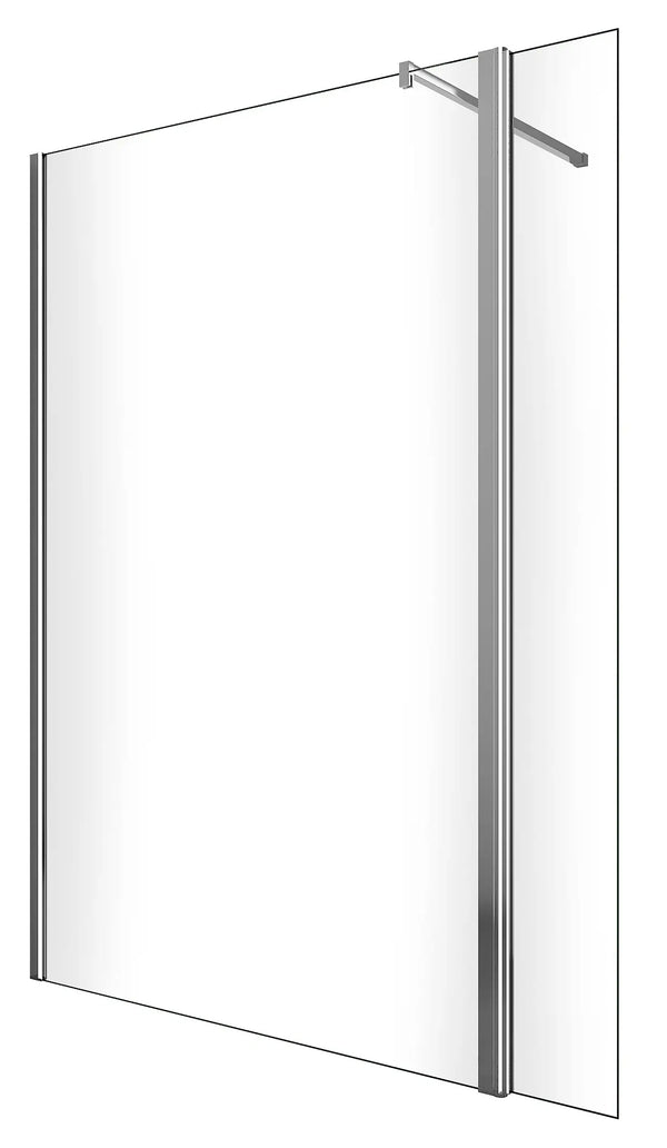 prezzo Paroi de douche à l'italienne avec porte en verre transparent 8 mm H200 différentes tailles