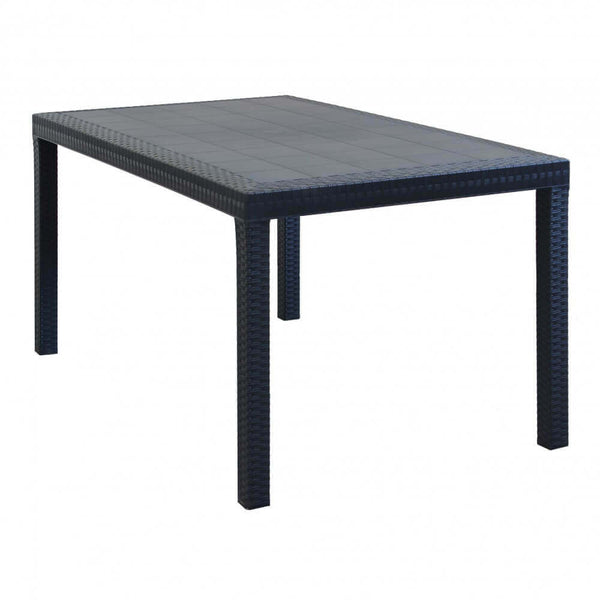 Table Houston 150x90x74 h cm en Osier Anthracite online