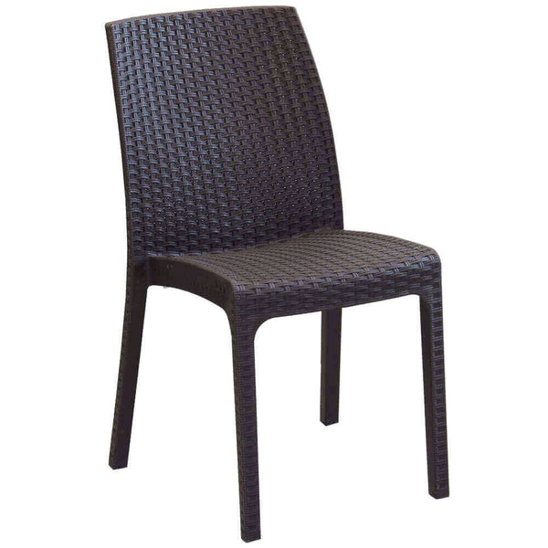 Chaise de jardin Virginia 47x59x86 h cm en osier marron online