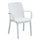 Chaise indienne 57x59x86 h cm en osier blanc