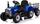 Tracteur électrique pour enfants 12V avec remorque bleue