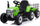 Tracteur électrique 12V pour enfants avec remorque verte