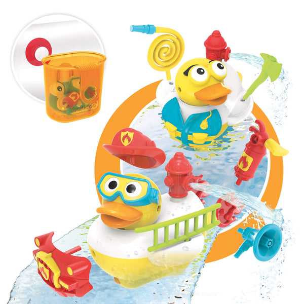 Canard de bain avec accessoires Yookidoo Jet Duck Create Firefighter 40172 prezzo