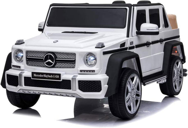 Voiture jouet électrique pour enfants 12V sous licence Mercedes Maybach G650 Landaulet blanc online