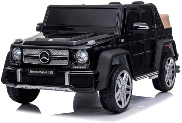 sconto Véhicule électrique porteur pour enfants 12V sous licence Mercedes Maybach G650 Landaulet Noir