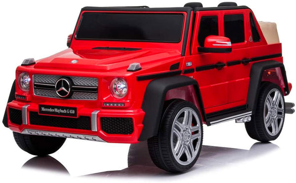 Véhicule électrique porteur pour enfants 12V sous licence Mercedes Maybach G650 Landaulet Rouge prezzo