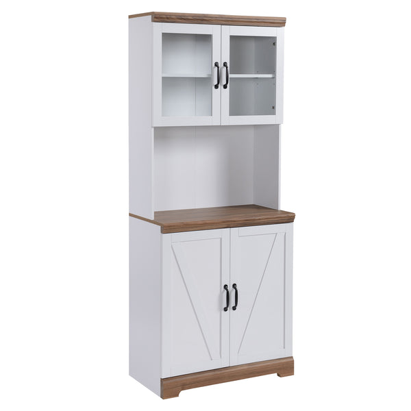 Buffet de cuisine avec armoire 2 portes et plan de travail 80x39,5x176 cm en MDF blanc online
