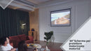 Ecran de Projection 84 Pouces Motorisé Home Cinema Blanc