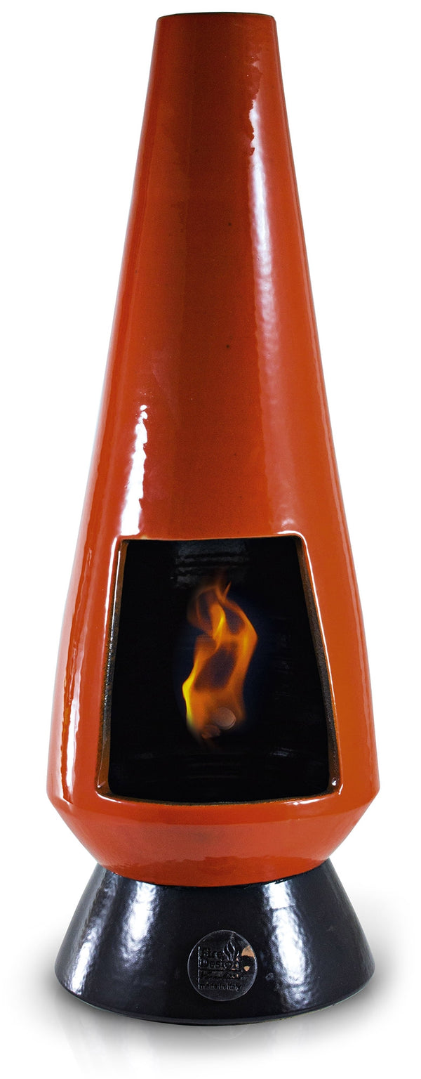 online Cheminée au Sol Bioéthanol en Céramique 28x70 cm Ferazzoli Bas Oranger