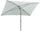 Parasol de jardin en acier 2,4x1,5m Maffei Kronos Ecru