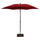 Parasol de jardin Ø2,8 m Mât Ø35 mm en Aluminium Maffei Madera Rouge