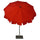Parasol de jardin Ø200 cm Mât en acier Ø27 mm Maffei Allegro Rouge